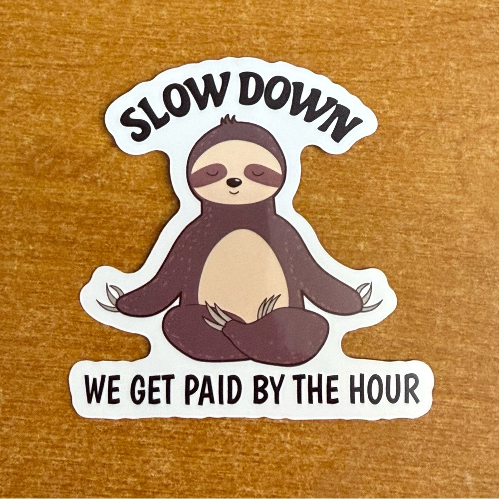 Relaxed‎ Sloth Wall Sticker - Brown